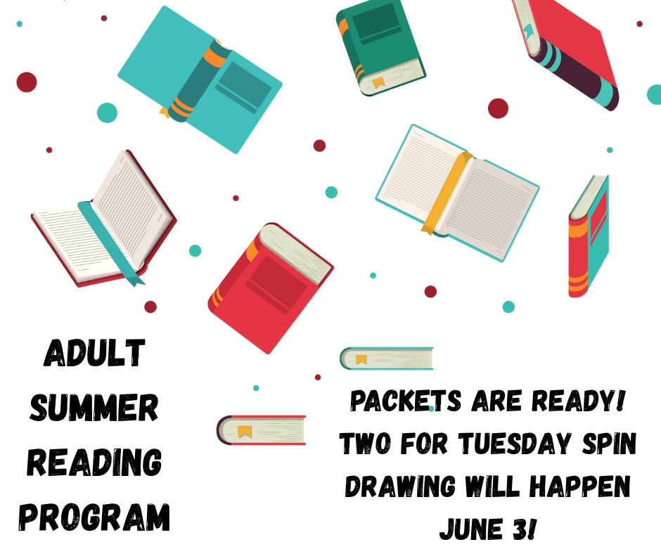 Adult packets are ready for summer reading