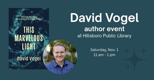 David Vogel Author Event November 1